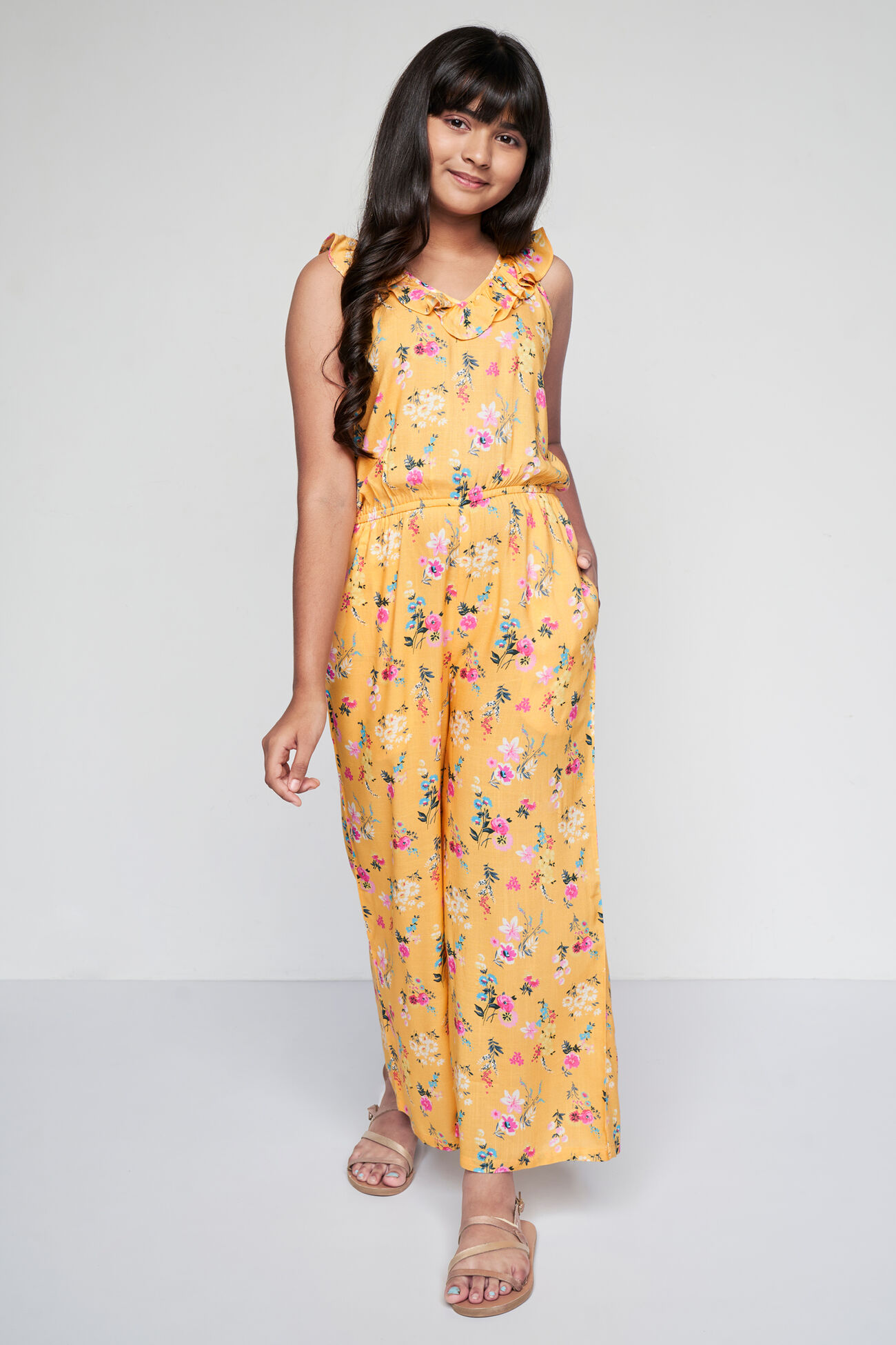 Basking In The Sun Jumpsuit, Yellow, image 6